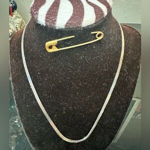 Signed Monet Flat chain Necklace